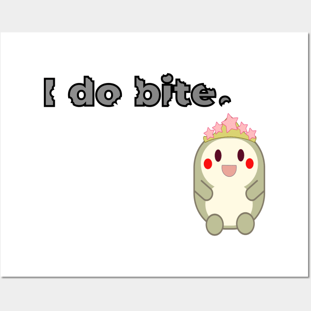 I do bite. cute 3 (Black frame) Wall Art by brainfog